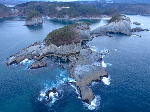 上空から見た浄土ヶ浜