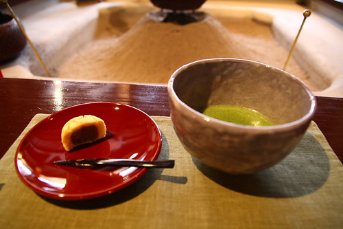 抹茶とお菓子