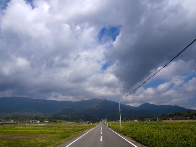 那岐山へ続く道