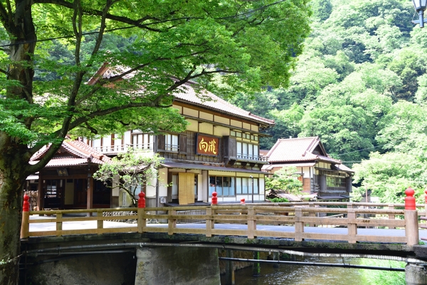 東山温泉「向瀧」は文化財に登録された木造旅館！中庭の絶景や温泉は？のイメージ