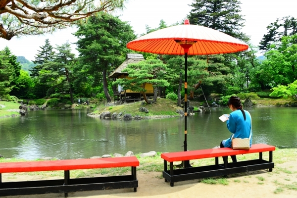 会津若松「御薬園」は美しい四季の絶景が彩る日本庭園！抹茶が絶品！のイメージ